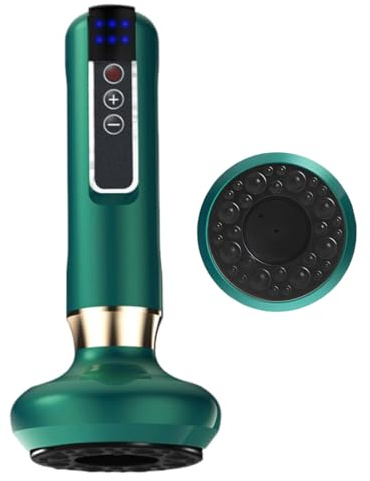 NHQZ Raspador eléctrico, raspador masajeador eléctrico, equipo Gua Sha para uso doméstico, masaje de cuerpo entero, Gua Sha, ventosas (verde)