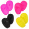 TOVINANNA 4 Paires Cache Oreilles Silicone Étanches pour Coiffeurs Protection Résistante à Température pour Coloration et Sèche Accessoires de Salon