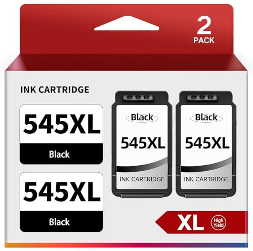 PG-545 XL PG 545 Schwarz Druckerpatronen Ersatz für Canon 545 545XL PG-545 XL Black für Canon TS3350 MX495 TS3450 TS3355 TR4550 TR4551 TS3351 TS3355 IP2850 MG2555S MG2450 MG2950 (545XL-2 Schwarz)