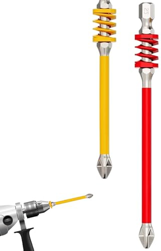 Punte per Avvitatore Elettrico - 2 Pz Punte Magnetiche per Trapano - con Incorporati Antiscivolo per Manutenzione Casa Bricolage Legno Cartongesso