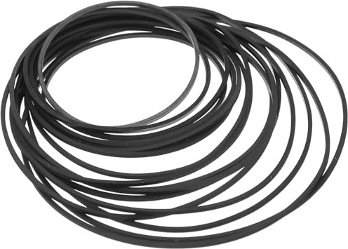 DECORNIJIA Kassettenrekorder Gummiriemen 50 Stück 1mm Ersatzriemen für DVD Player und CD Laufwerk Antriebsriemen