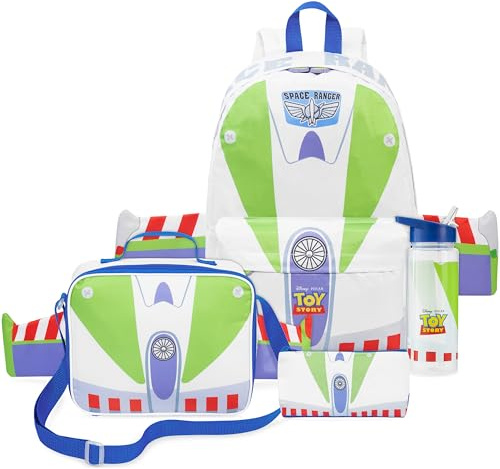 Get Trend Toy Story Grande Mochila Infantil 4 Piezas, 46cm Mochila Escolar, Botella Agua 570ml, Estuche Escolar y Lonchera Niño Aislante (Multi Buzz)