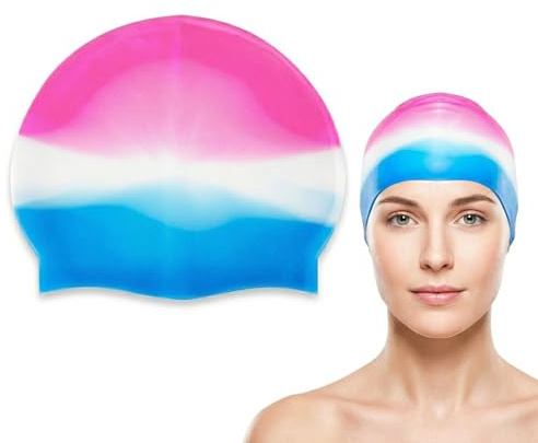 SWYZOR 1 Pezzi Cuffia Nuoto Cuffia Piscina Bambino,Piscina Bambini,Cuffie Piscina,Cuffia Piscina Neonato,Cuffia Piscina Bambina,Cuffia Da Nuoto Da Cartone Animato Per Studenti Per Bambini(Multicolore)