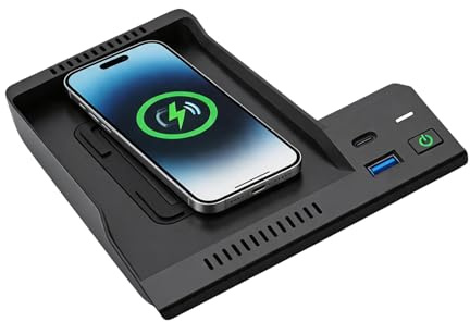 Wkopet Wireless Car Charger for Mercedes E-Class W213 2016–2022 Qi | Qi wireless charging Center console integration Active cooling design Charging safety protection