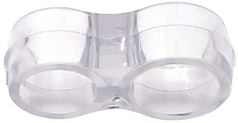 HKB ® 2 Stück Türgriff Puffer und Fenstergriff Puffer / 46 x 24 mm/transparent / 2er Set