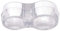 HKB ® 2 Stück Türgriff Puffer und Fenstergriff Puffer / 46 x 24 mm/transparent / 2er Set