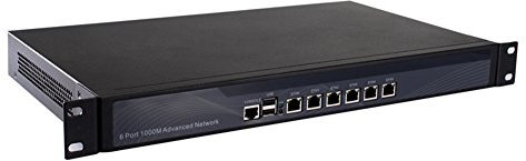 Partaker 1U Cabinet,Firewall,Pfsense,Mikrotik,VPN Router,Network Security Server,Intel Atom D525 with 6 Intel Gigabit LAN R4(4GB Ram 64GB SSD)