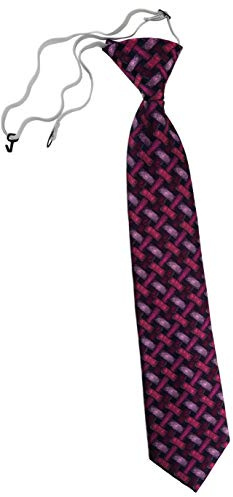 TigerTie Security Sicherheits Krawatte mit Motiv Flechtmuster - vorgebunden mit Gummizug