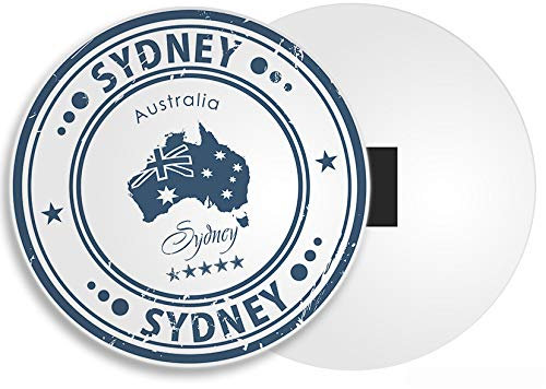 Destination Vinyl Sydney Australia Fridge Magnet - Map Outback Holiday Travel Souvenir #4571