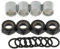CUTICATE Skateboard Longboard Truck ​​Kit Achsgeschwindigkeit Unterlegscheiben Muttern Spacer - Schwarz