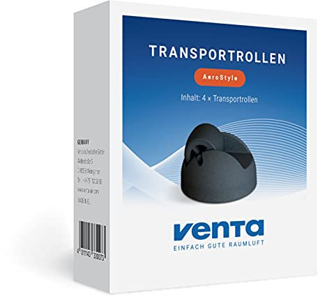 Transportrollen 3300700 für Venta AeroStyle, schwarz ,