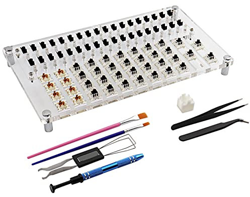 JakeTsai 36 Switch Tester Opener Platform Set for Mechanical Keyboard Cherry Switches Tester Lubing Station Lube Modding Station