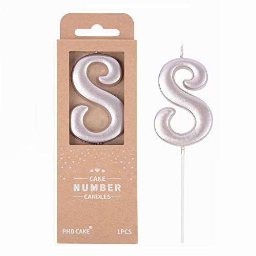 PHD CAKE 2.76 Inch Elegant Rose Gold 8 Number Birthday Candles, Rose Gold Number Candles, Cake Number Candles, Party Celebration