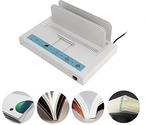 Encuadernadora térmica con capacidad para 500 hojas, material de encuadernación de 110 V, A3 (borde corto)/A4/A5 carpeta de calor para documentos