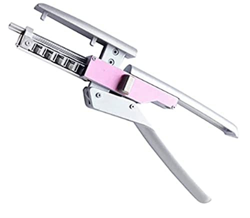 6D Hair Extensions Machine Human Hair Extensions Gun for 5 Row C-Shaped Buckle 2Nd Generation Human Hair No-Trace Hair Extensions Tool,A
