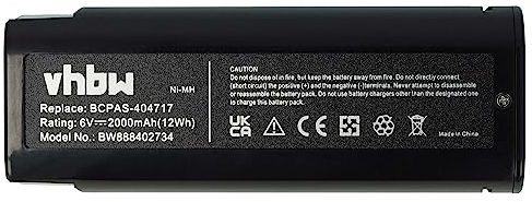 vhbw Akku kompatibel mit Paslode Impulse IM250ALi, IM250 Li, IM250S, IM250-F1611 Werkzeug, Streifennagler (2000 mAh, NiMH, 6 V)