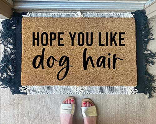 Strunt Non-Slip Dog Hair Doormat, 40x60cm, Funny Welcome Mat, Polypropylene, Machine Made, Both Indoor/Outdoor, Water Repellent, 1 Piece