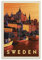 World Travel Retro Poster Schweden Stockholm Bild Druck Leinwand Poster Wandfarbe Kunst Poster Dekor Moderne Heimkunstwerke 20 x 30 cm