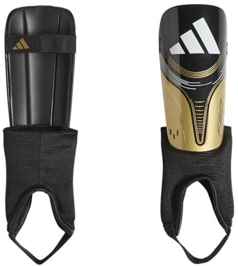 adidas Messi Match Schienbeinschutz, Unisex, für Kinder, Weiß/Lucid Blue/Gold Metallic, Größe S
