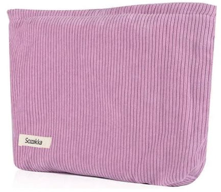 Kosmetiktasche Damen Multifunktionaler Kosmetiktäschchen Reise Makeup Tasche Portable Aesthetic Bag Kulturbeutel Schminktasche Taschen Organizer für Handtasche für Reisen,Alltag-Leuchtendes Pink