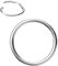 NewkeepsR Acero inoxidable 0.8mm×8mm para Hombres y Mujeres, Pendientes con bisagras para Septum, Piercing de Nariz, sin Costura, para cartílago, hélice, lóbulo de Oreja, joyería para el Cuerpo