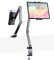 HIBORI iPad Mount for Desk Aluminum Alloy Tablet Stand Foldable Overhead Arm Holder Mount Fits for 4.7-15.6 Screen Phone,Kindle,Fire HD,Monitor,iPad,Galaxy Tab Series (Gray)