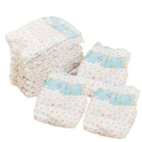 Folpus 2X 10x Windelwickel für Kleine Und Mittelgroße Hunde, Auslaufsicher, XXS/XS/S/M/L/XL