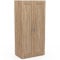 IDMarket Vito Kleiderschrank mit 2 Türen, Buche, 80 cm, mit Einlegeböden, maximale Kapazität