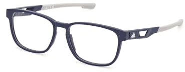 adidas Brille mit Sehstärke für Unisex optional mit Sonnenbrillentönung oder Blaulichtfilter, Tropfen, gefertigt aus Kunststoff, Modell: SP5077 (inklusive Brillenetui)