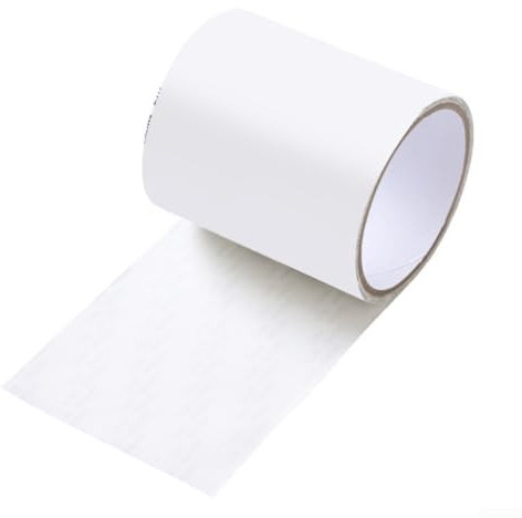 Kit de réparation d'écran en fibre de verre, 10 cm x 2 m, ruban adhésif pour moustiquaire de fenêtre et plus (blanc)