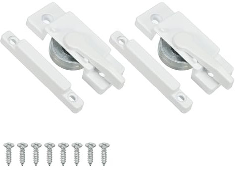 PATIKIL Window Sash Locks, 2pack Zinc Alloy Cam Action Window Locks with Keeper Diecast Window Latches Replacement for Vertical & Horizontal Sliding Windows Security (Middle Hole)