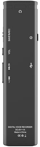 Grabadoras Voz Digitales Portátiles 8/32/64 con Reducción Ruido Carga USB Reproducción MP3 para Conferencias Y Reuniones