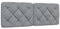 vidaXL Kopfteil-Kissen Hellgrau 120 cm Stoff