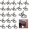 20 Pcs Shelf Support Pegs,L Shape Kitchen Cupboard Shelf Supports,Antirust Kitchen Cupboard Shelf Pegs,Thickened Metal Wardrobe Shelf Pins,for Kitchen Bookcases Closets Cabinets
