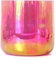 Juego de cuencos sonoros de cristal, 6 pulgadas, cuarzo transparente, degradado rosa, 440 Hz, cáscara de alquimia de luz cósmica, con mazo y junta tórica, cuenco tibetano para yoga, meditación,