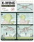 Komar Wandbild- Star Wars X-Wing Instructions - Größe 40 x 50 cm - Poster, Kinderzimmer, Dekoration - gerollt ohne Rahmen, Blau,Grün