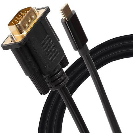 Maplin USB-C to VGA Cable V3.1 Full HD 60Hz supports Alt Mode 1.8m