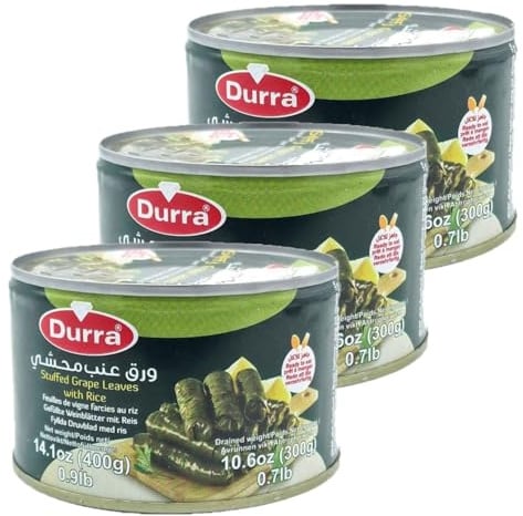 Lot 3x Feuilles de vigne farcies au riz - Conserve 400g