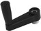 sourcing map 8mm x 8mm Trou carré manivelle plastique noir machine-outil poignée tournante