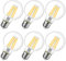 LVWIT 6.5W Ampoule LED Filament E27 G80, Equivalent à Ampoule Incandescence 60W, Ampoule Verre Vintage, 806Lm 2700K Blanc Chaud, Angle de faisceau de 360 degrés, Non dimmable, Lot de 6