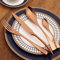 LEKOCH Besteck Set Kupfer Hochglanz 18/10 Edelstahl Rosegold Besteck Bronze 1 Person