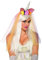 Bristol Novelty- Serre-tête Licorne avec Voile, x80417, Multicolore, Taille Unique Halloween