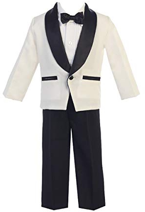 Lito Childrens Wear Boys Ivory Tuxedo Jacket Suits Toddler Children Tuxedos Suit Size 5t