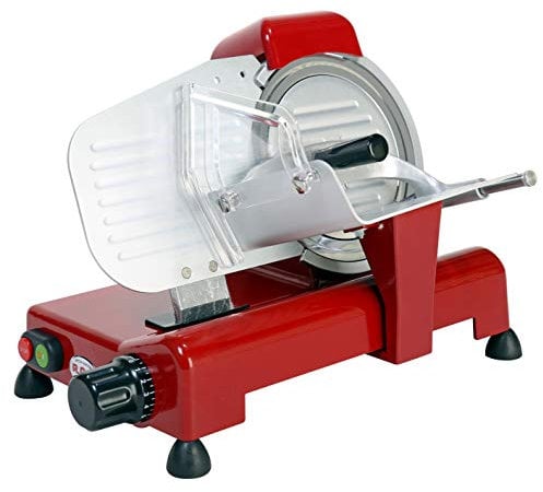 RGV Special Edition 20 Trancheuse à charcuterie, fabriquée en Italie, lame Ø 200 mm, aluminium, rouge