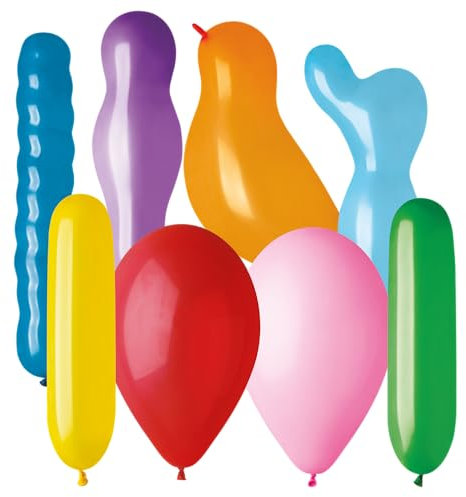 Karaloon 20046 30 Ballons Mix Luftballons, bunt Sortiert, Einheitsgröße