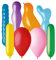 Karaloon 20046 30 Ballons Mix Luftballons, bunt Sortiert, Einheitsgröße