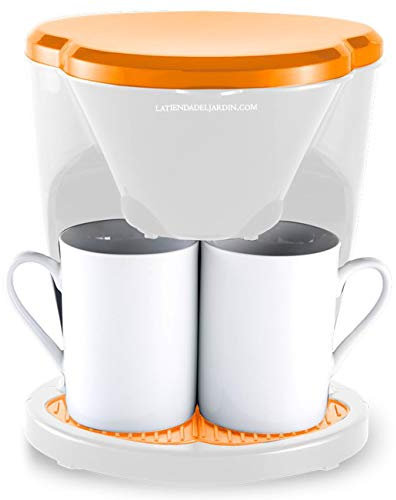 Suinga Cafetière en goutte Orange 0,6 l (2 tasses) et 450 W Dimensions 17 x 15 x 20 cm