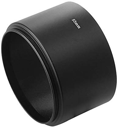 Mecion Paraluce per obiettivo, 55 mm, universale, per fotocamera, in alluminio, tubolare