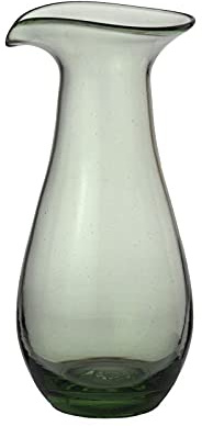 CRISTALICA Dekanter Thüringer Waldglas grün 1200ml Kanne Karaffe Krug Wein Wasser Handmade