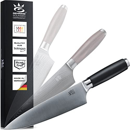 NEU| SOLINGEN HOME MYII | Kochmesser - scharfes Profi Küchenmesser, Made in Germany, eisgehärteter Edelstahl + ergonomischer Griff | Knife from SOLINGEN